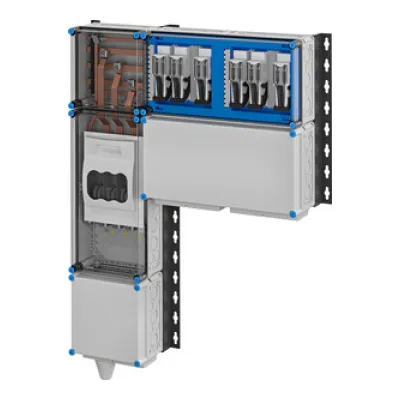 HENSEL PV-Wechselrichter-Sammler Mi PV 7345 | 220kVA | 3-phasig | 320A | 800V | IP54 | Wandmontage