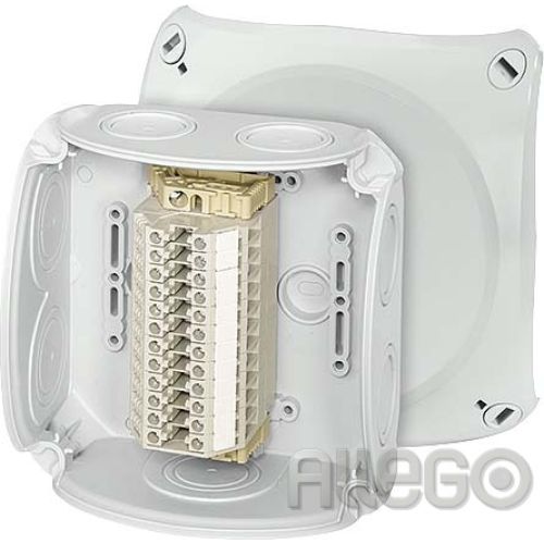Bild: Hensel Reihenklemmenkasten 1,5-4qmm, 12 Klemmen RK 0612 T