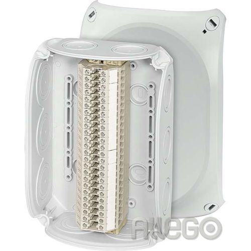 Bild: Hensel Reihenklemmenkasten 1,5-4qmm, 24 Klemmen RK 1024 T