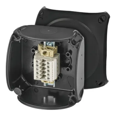 HENSEL Ex-Kabelabzweigkasten RX 0205 T | IP66 | 93x93x62mm | 5 Klemmen | Ex-Zone 2/22 | 4mm² | Kunststoff schwarz