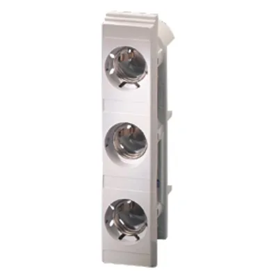 HENSEL Reitersicherungselement Mi RS 27 | DII 3-polig | 25A | 500V | E27 Diazed | Kunststoff | mit Abdeckung