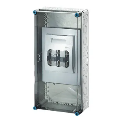 Hensel NH-Sicherungslasttrennschaltergehäuse Mi 5451 | 3-polig | 250A | NH1 | 690V | IP65 | Polycarbonat | grau