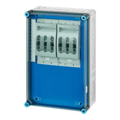 HENSEL Lasttrenngehäuse Mi 6365 | Sicherungsgehäuse NH00 | 3-polig | 125A | 800V | IP65 | Polycarbonat | 450mm