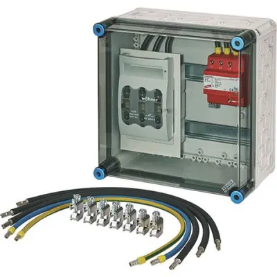 HENSEL Überspannungsschutzgehäuse Mi SP 2234 | Typ 1+2 | NH00 Sicherung | IP65 | 230V | Fernmeldekontakt