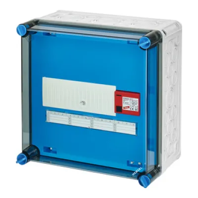 HENSEL Überspannungsschutzgehäuse Mi SP 2242 | Typ 1+2 | 230V | IP65 | optische Anzeige | TT/TN-S | 2,5kV