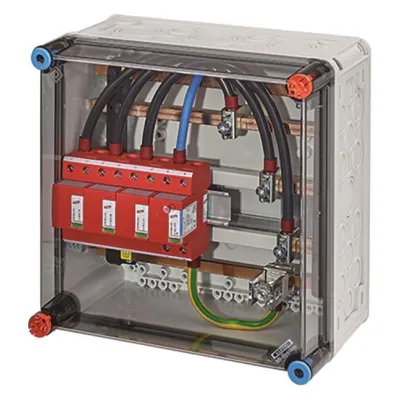 HENSEL Überspannungsschutzgehäuse Mi SP 2265 | Typ 1+2 Ableiter | 230V | IP65 | Vorsicherung | Anzeige | Fernkontakt