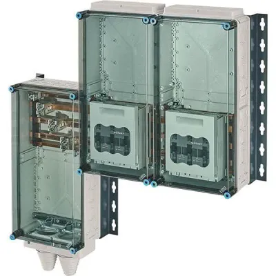 HENSEL Sicherungsgehäuse Mi AS 9252 | 2x3xNH1 Verteiler | 250A | 5-polig | Sammelschiene 400A | IP54 | Polycarbonat