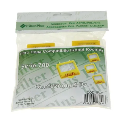 Hepafilter-Set für Roomba 700er Serie Filter Plus 4-teilig Luftreinigung