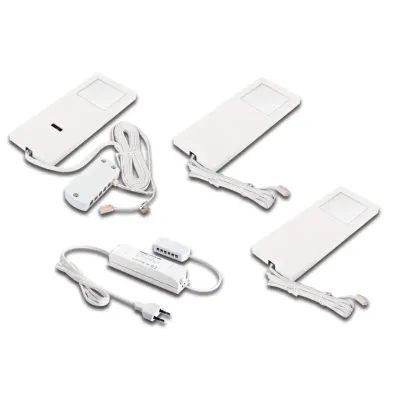 Hera LED Unterbauleuchte 3er-Set 3x5W | 4000K neutralweiß | IR-Sensor NightLight | flach | weiß | Kunststoff