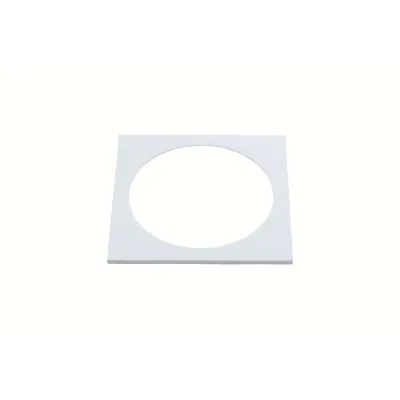 Hera Adapterring SR-68 20501021411 | Deckeneinbauadapter eckig | Aluminium | 90x90 mm | Bohrung bis 84 mm | weiß