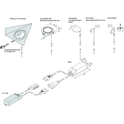 Hera Eurostecker EBS-4 D mit 1m + 0,3m Eurokupplung