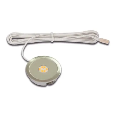 Hera LED-Einbaustrahler | AR 45-LED 3W | 3000K warmweiß | 222lm | rund | Aluminium | 45mm | Edelstahloptik