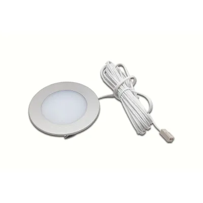 Hera LED-Einbaustrahler FR55-LED 3W 61001782008 | warmweiß 3000K | 210 lm | IP20 | rund | Edelstahloptik | 68 mm