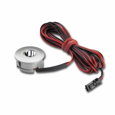 Hera LED Einbaustrahler Eye 35S 61001010028 | 1W LED warmweiß 3000K | Edelstahloptik | 87lm | rund 28mm | Alu lackiert