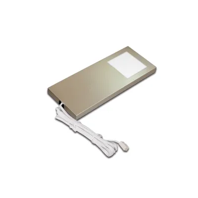 Hera LED Unterbauleuchte Slim-Pad F 61001690208 | 5W 3000K 285lm | flach 70x180mm | Edelstahloptik | warmweiß