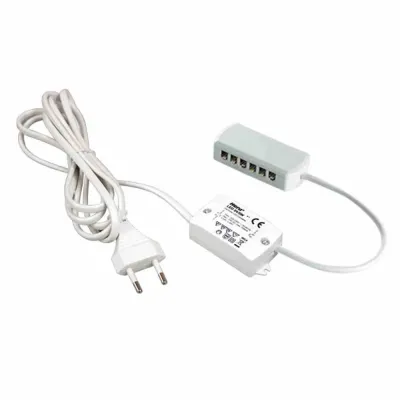 Hera LED Trafo 24V 5W 20604002301 | Sicherheitstransformator | 12-fach Verteiler | Eurostecker | IP20