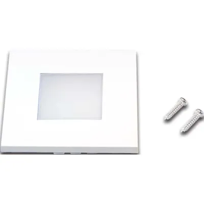 Hera LED Wandeinbauleuchte 20202720201 | LED Orientierungsleuchte 0,9W 50lm 3000K IP20 | Einbau | Stahl weiß