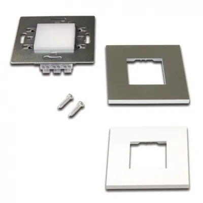 Hera LED-Wandeinbauleuchte 20202720108 | 1,8W 90lm 3000K | Edelstahl | warmweiß | IP20 | Einbau 68mm