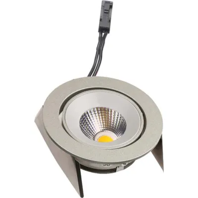 Hera LED Einbaustrahler SR 68-LED | 4,8W | 485lm | 3000K | schwenkbar | Aluminium | Ø68mm | warmweiß