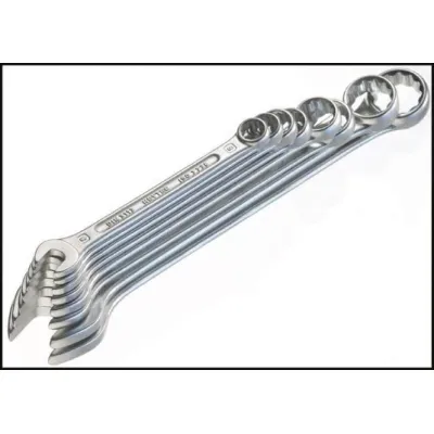 Heytec Ringmaulschlüssel-Satz 17-tlg DIN 3113A | Chrom-Vanadium-Stahl | 6-22 mm | verchromt