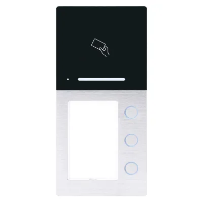 HHG Türsprechanlage Außenstation Villa Audio 3 AS RL | 3-Familien | RFID | Bluetooth | Aufputz | Aluminium | LED-Klingel