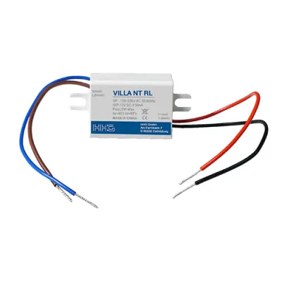 HHG Netzteil UP | Villa NT RL | 230V AC | 12V DC 416mA 5W | für Villa RL | IP31 | inkl. Anschlussleitungen | 55x26x23mm