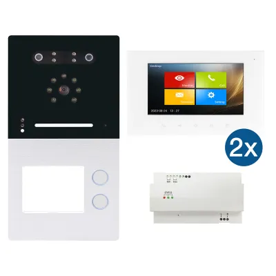 HHG Set mit AS AP 2-Fam m. Gesichtserkennu Villa AP Set 2 FI