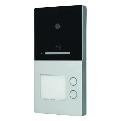 HHG Video-Türstation Außenstation VILLA AP 2 AS RL | 2-Familien | RFID | Bluetooth | 1MP Kamera | Aluminium