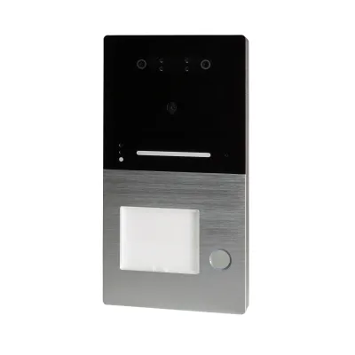 HHG Video-Türsprechanlage Aufputz | 3D Gesichtserkennung | Bluetooth App | Aluminium | 1-Familienhaus | Kamera