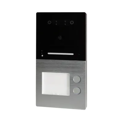 HHG Außenstation AP 2-Familien Villa | Türklingel mit Gesichtserkennung & Bluetooth | 3D-Scanner | Aluminium | LED