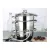 Bild: Haushalt International Entsafter B07Y7L6R2F | Edelstahl | Ø 22 cm | 6L | Glasdeckel | Induktion | Silber