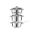 Bild: Haushalt International Entsafter B07Y7L6R2F | Edelstahl | Ø 22 cm | 6L | Glasdeckel | Induktion | Silber