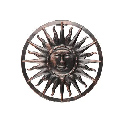 HI LED Solar-Wandlicht Sonne 10005215 | solarbetrieben | 12 warmweiße LEDs | Metall/Kunststoff | 40x40x4 cm | Outdoor