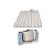 Bild: Haushalt International Strand- & Picknickdecke 62321 | 170x130 cm | farbig gestreift | Polyester | Tragegurt | Outdoor