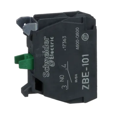 Schneider Electric ZBE101 | Hilfsschalterblock 1 Schließer | Schraubanschluss | 3A | für Harmony XB4/XB5 | 22mm