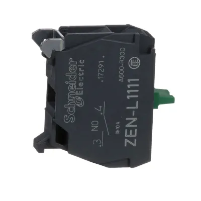 Schneider Electric Hilfsschalterblock ZENL1111 | 1 Schließer | 3A AC | Schraubanschluss | Bodenbefestigung