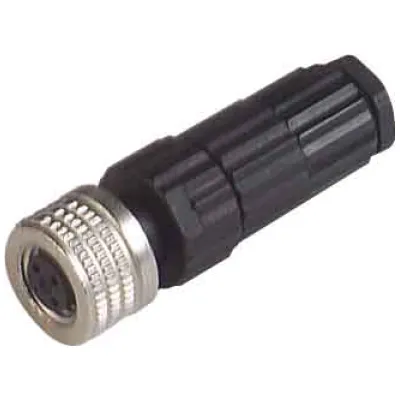 Hirschmann Leitungsdose ELKA 3008 V | Rundsteckverbinder 13 mm | 3+3 Kontakte | Kunststoff IP67 | vergoldet