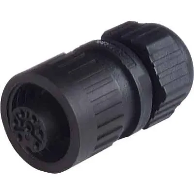 Hirschmann Leitungsdose CA 6 LD | 7-polig | Buchse | 29 mm | 10A | 250V | IP67 | Lötanschluss | Kunststoff | schwarz