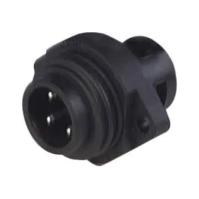 Hirschmann Rundsteckverbinder CA 3 GS | 3-polig | Stift | 10A | 400V | IP67 | Schraubanschluss | Silberkontakte