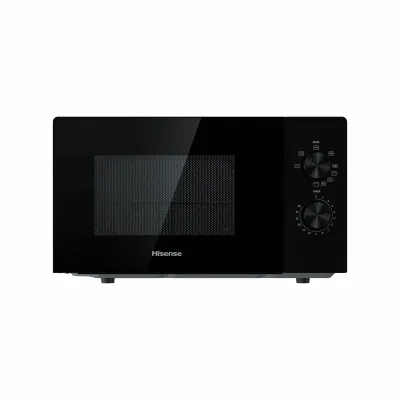Hisense Mikrowelle mit Grill H20MOBP1G | 20 l | 700 W | 5 Stufen | Auftaufunktion | Keramikbeschichtung | Schwarz