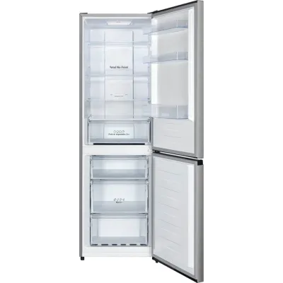 Hisense Kühl-Gefrierkombination RB390N4BCC | 304 Liter | Energieeffizienz C | NoFrost | Edelstahl | 186 cm | Inox-Look