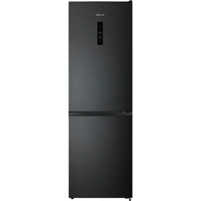 Hisense Kühl-Gefrierkombination RB390N4BFC | 304 L No Frost | Energieeffizienz C | Inverter | schranktief | Schwarz