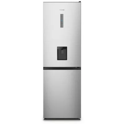 Hisense Kühl-Gefrierkombination RB3N300NMCC | 304l | No Frost | Wasserspender | Energie C | 186x59,5x59cm | Grau Inox