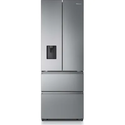 Hisense French Door Kühl-Gefrierkombination RF632N4WIE | NoFrostPlus | 485l | Wasserspender | Edelstahl | E-Klasse