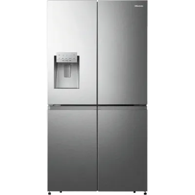Hisense Kühl-Gefrierkombination RQ760N4AIE | French Door | 584 l | NoFrost | Wasserspender | Inverter | Edelstahl