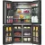 Bild: Hisense Kühlschrank Side-by-Side RQ760N4SBFE | Cross Door | 584 l | No Frost | WiFi | Eis- & Wasserspender | Schwarz
