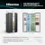 Bild: Hisense Side-by-Side Kühlschrank RS3P558NEFC | 544 l | No Frost | C | 37 dB | Schwarz | 178,6x91,1x61,5 cm