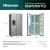 Bild: Hisense Side-by-Side Kühlschrank RS5P535NTCE | 566L Total No Frost | Wasserspender & Eiswürfelbereiter | Edelstahl