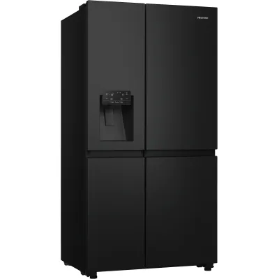 Hisense Side-by-Side Kühl-Gefrierkombination RS818N4TFC | 632L | No Frost | Eis- & Wasserspender | schwarz