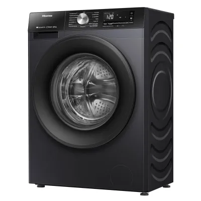 Hisense Waschtrockner WD3S8043BB3 | 8 kg Waschen | 5 kg Trocknen | Frontlader | 1400 U/min | WiFi | Schwarz